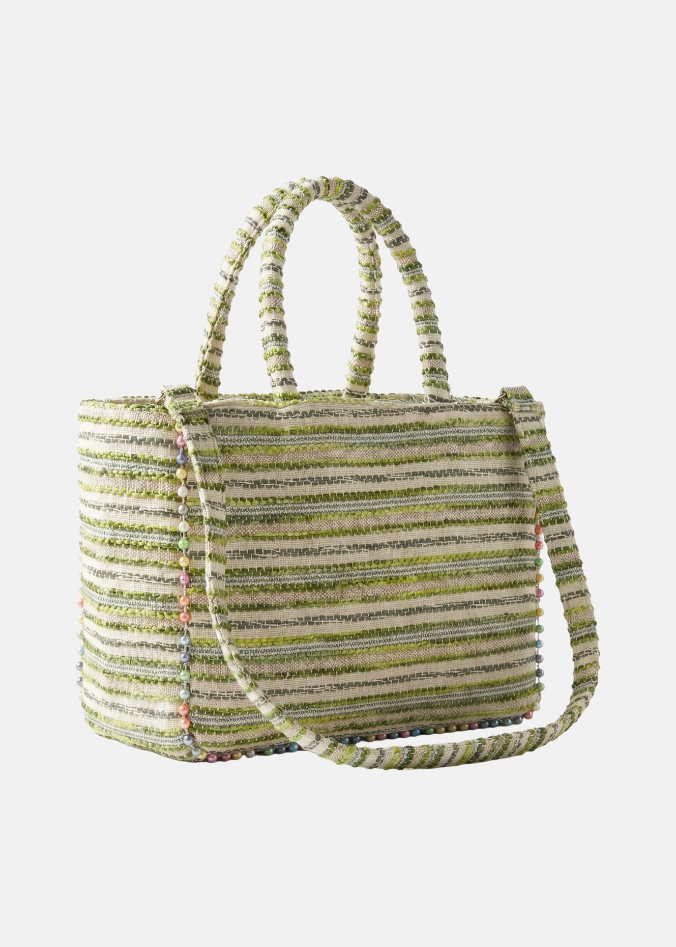 Buby M Indy 26 Borsa a mano Beige and Green