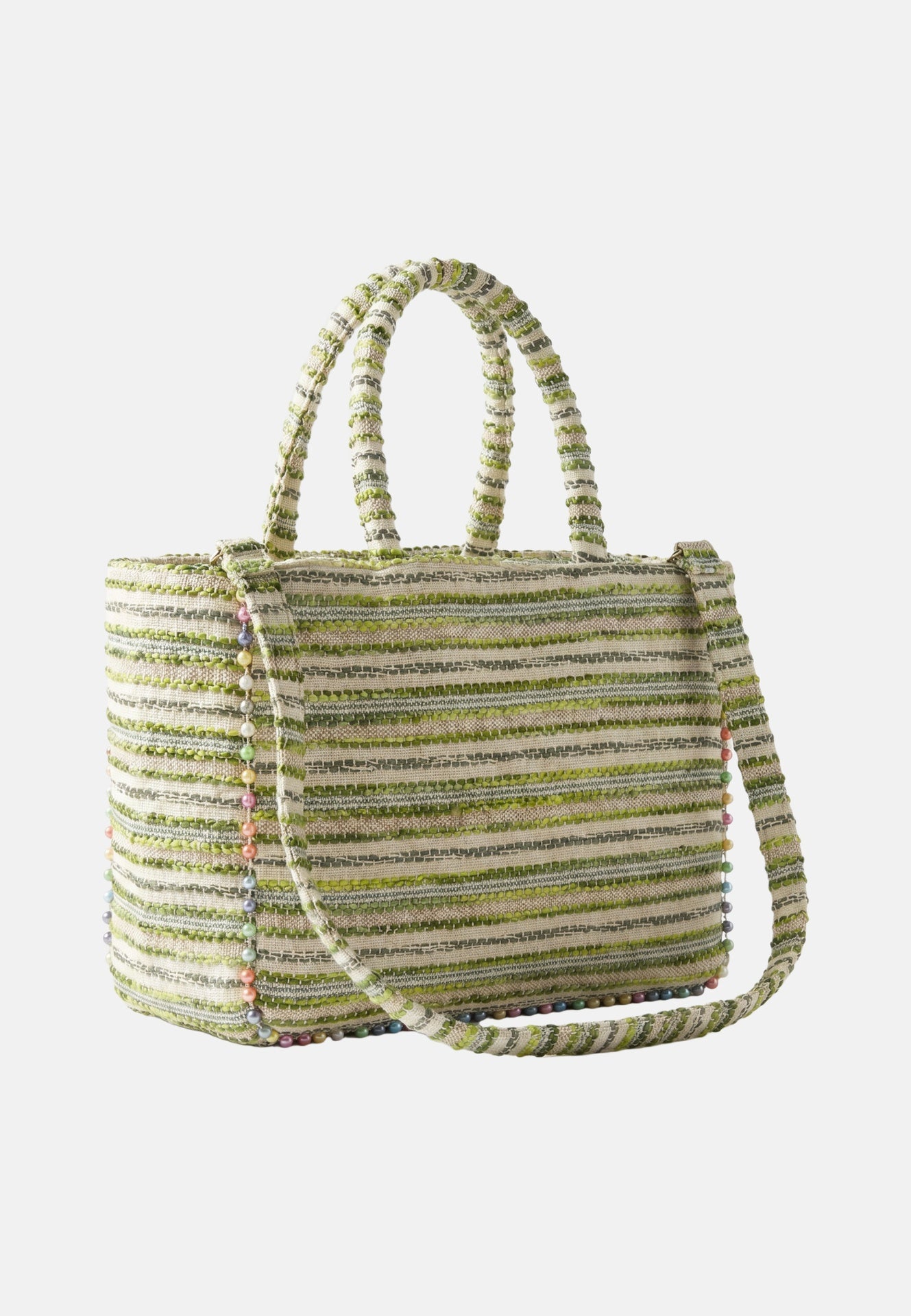 Buby M Indy 26 Borsa a mano Beige and Green