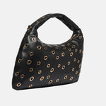 Mariah Studs Borsa a spalla Black and Gold