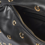Mariah Studs Borsa a spalla Black and Gold