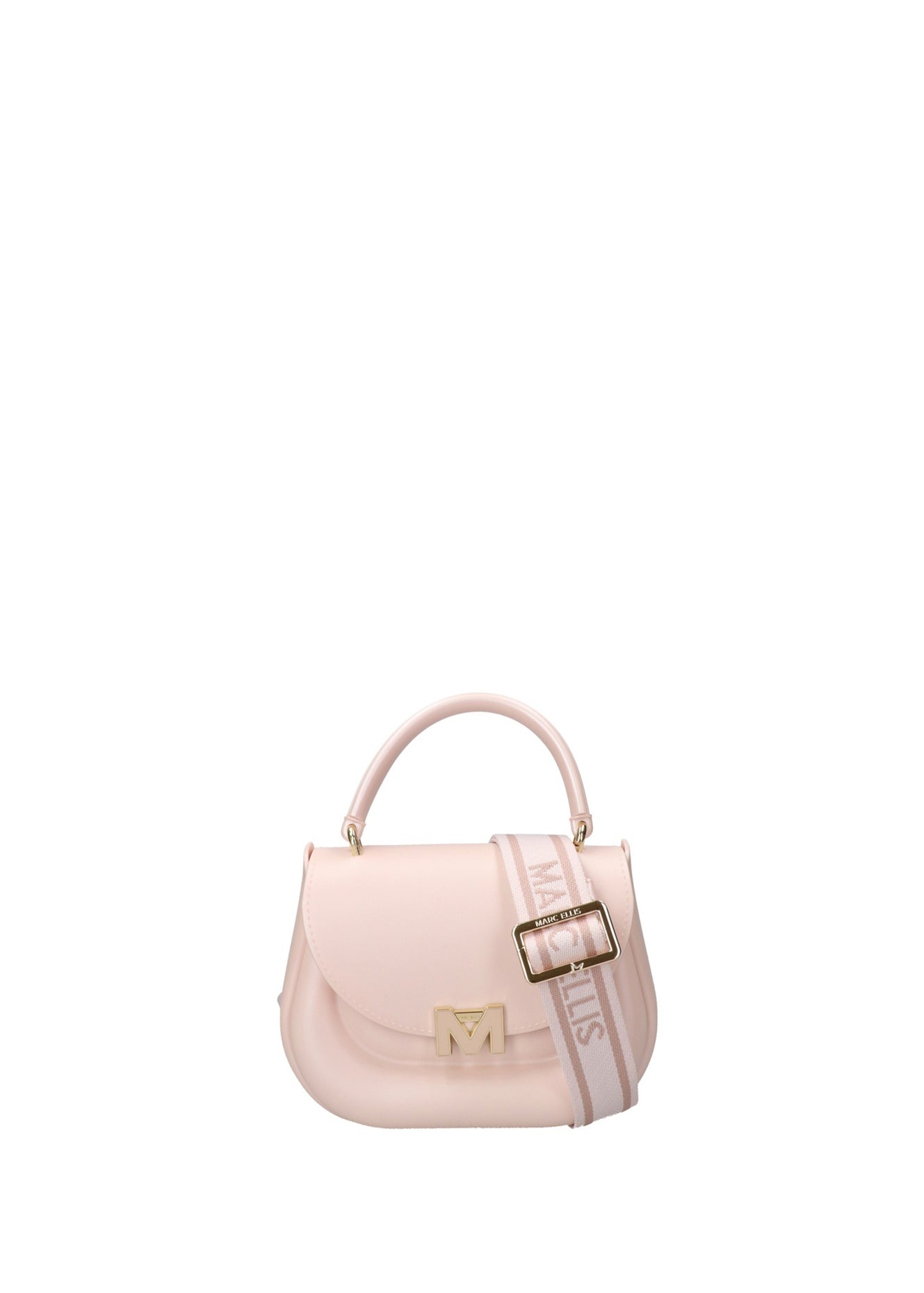 Flat Jelly 26 Borsa a mano Light Pink and Gold