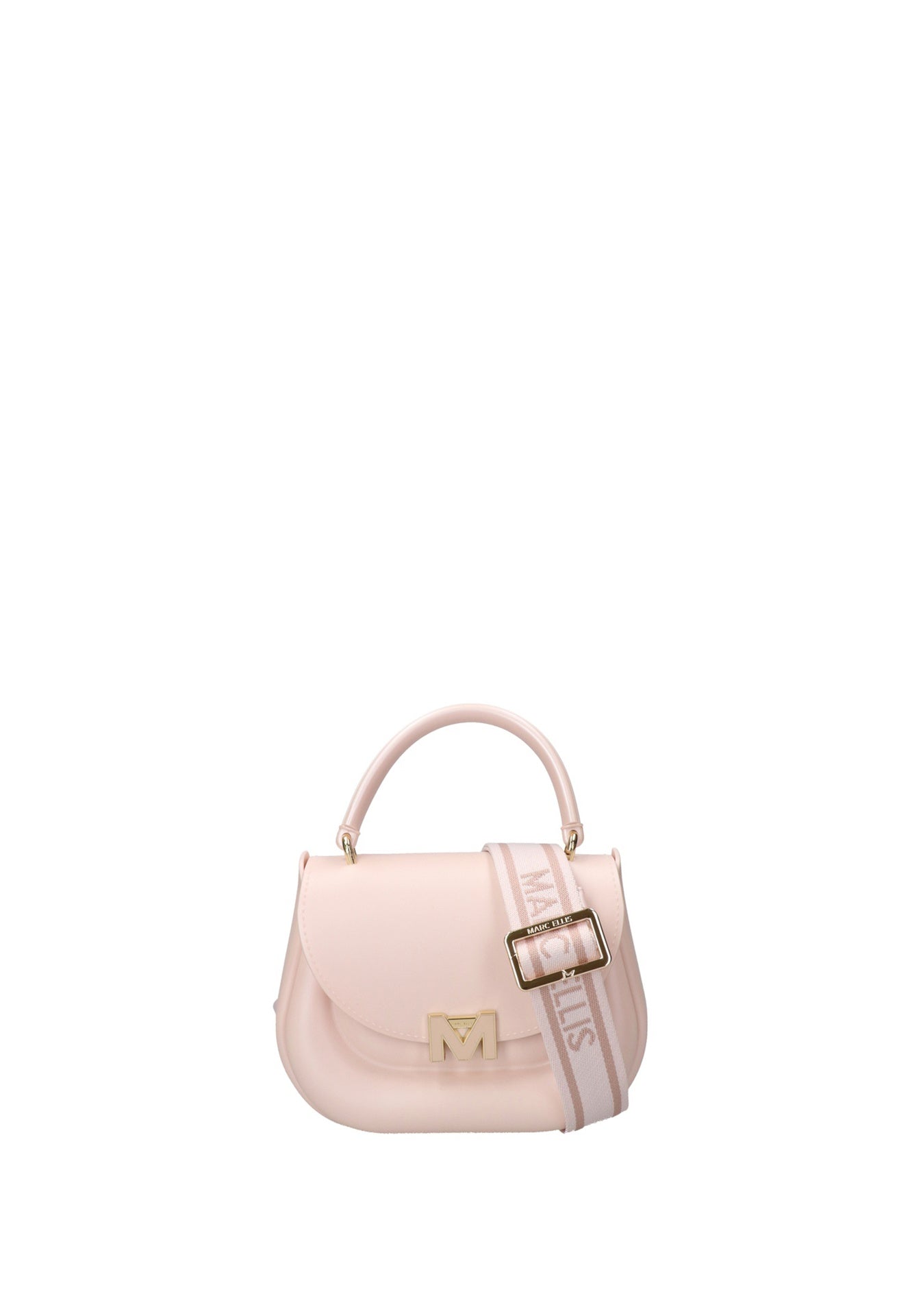 Flat Jelly 26 Borsa a mano Light Pink and Gold