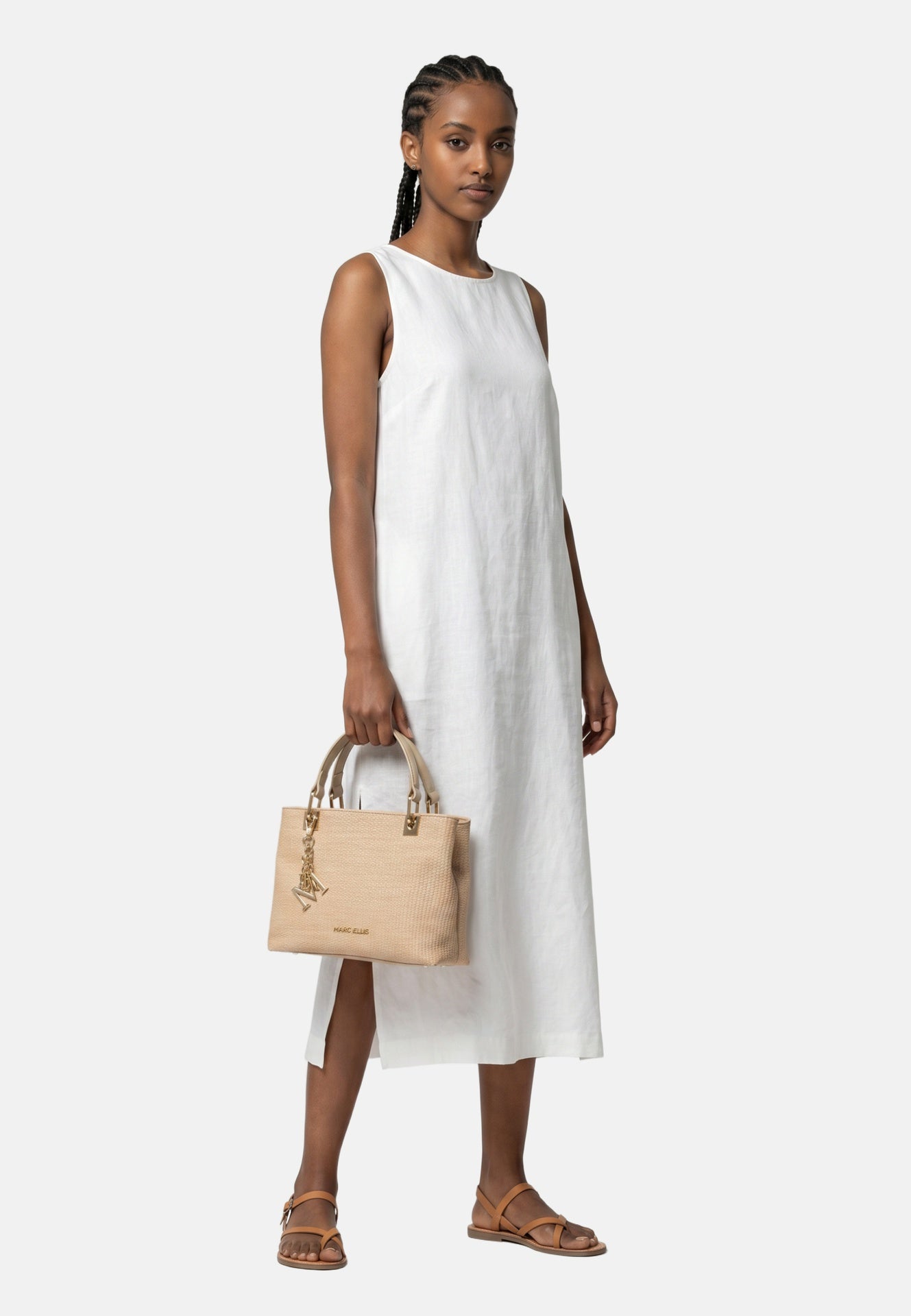 Krissy M Straw Borsa a mano Natural