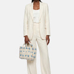 Buby S Indy 26 Borsa a mano Beige and Blue