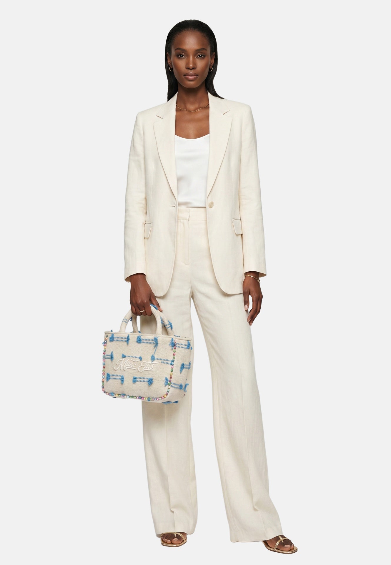 Buby S Indy 26 Borsa a mano Beige and Blue