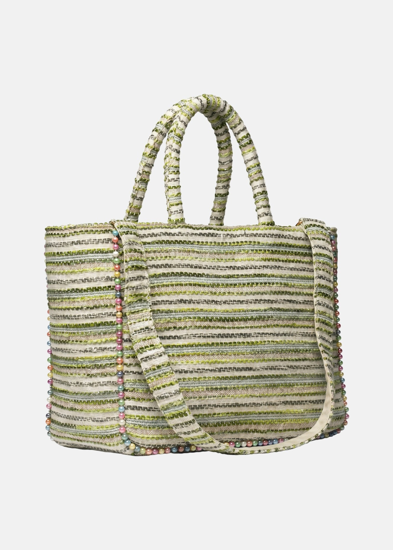 Buby S Indy 26 Borsa a mano Beige and Green