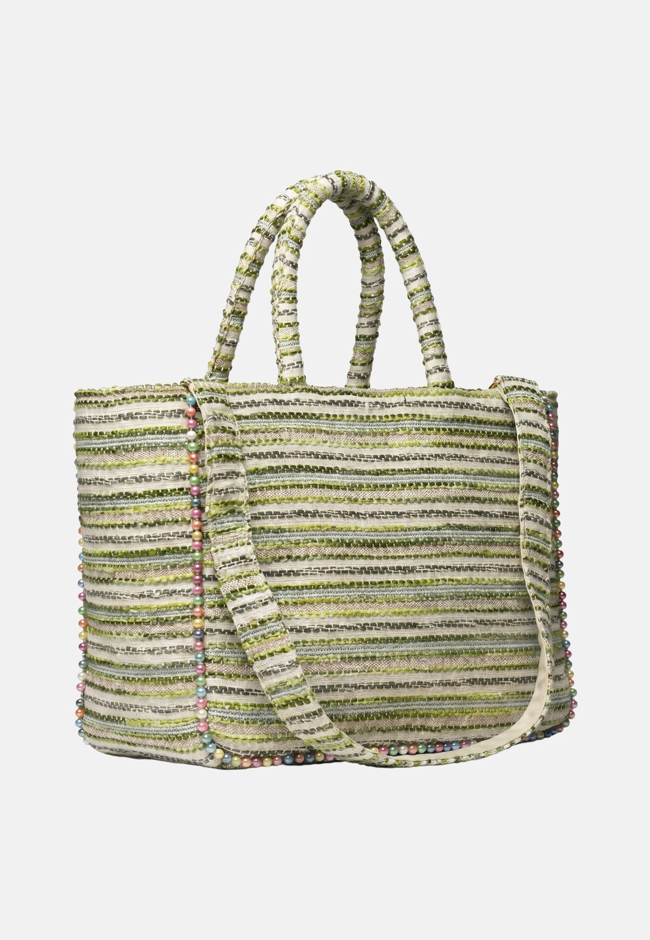 Buby S Indy 26 Borsa a mano Beige and Green