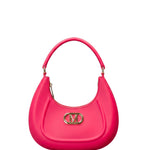 Flat Hero M Borsa a spalla Pink and Silver