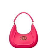 Flat Hero M Borsa a spalla Pink and Silver