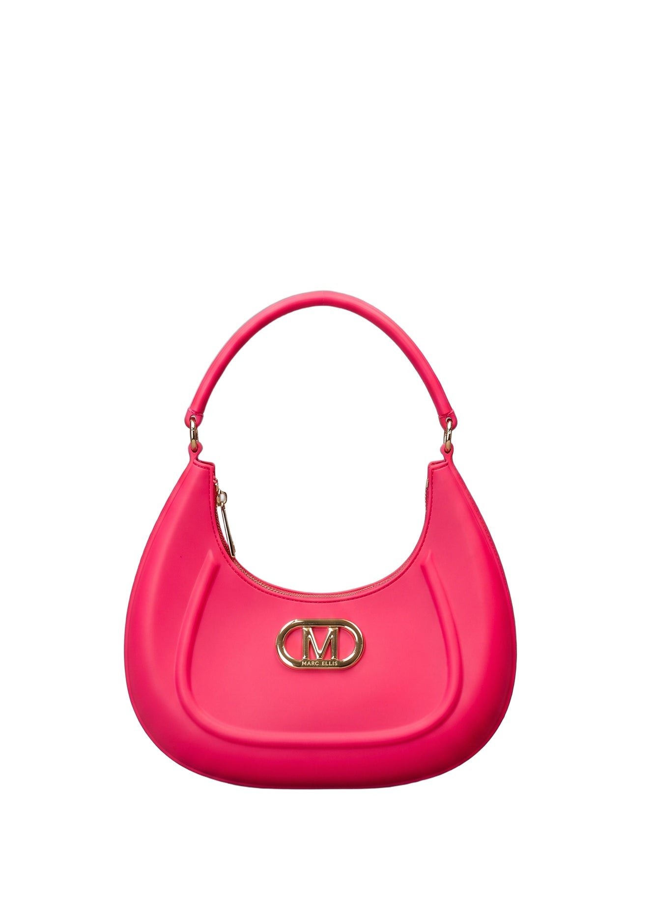 Flat Hero M Borsa a spalla Pink and Silver
