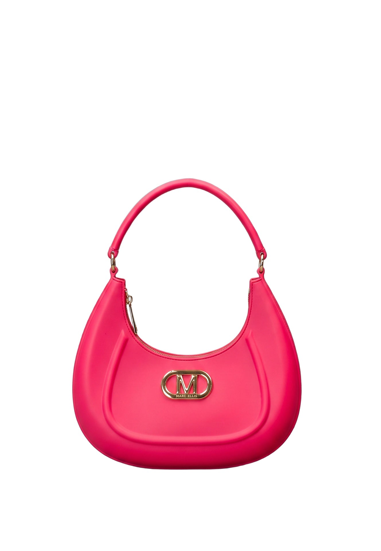 Flat Hero M Borsa a spalla Pink and Silver