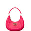 Flat Hero M Borsa a spalla Pink and Silver