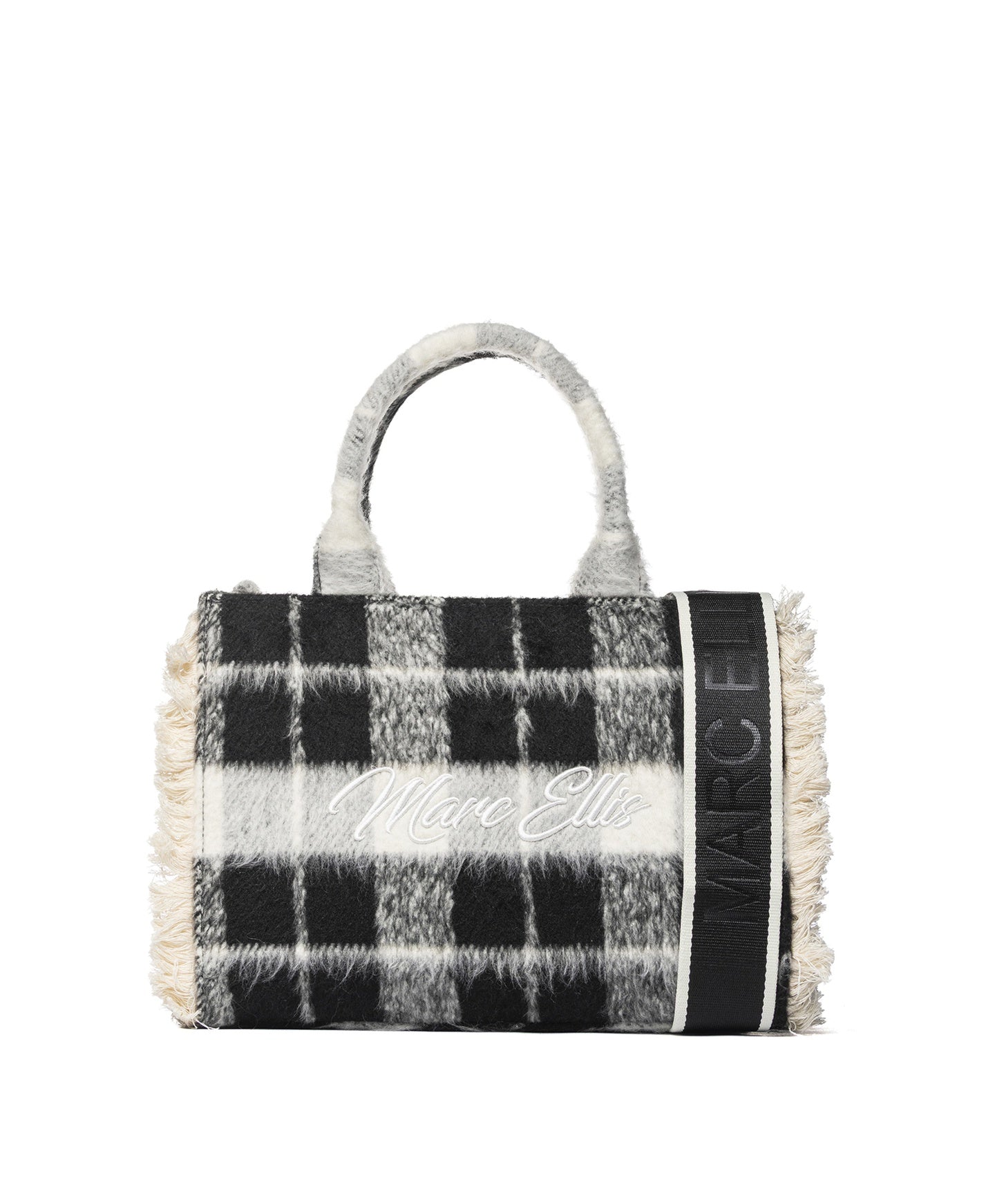 Buby Check M Borsa a spalla | Nero | Marc Ellis