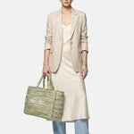 Buby L Indy 26 Borsa a mano Beige and Green