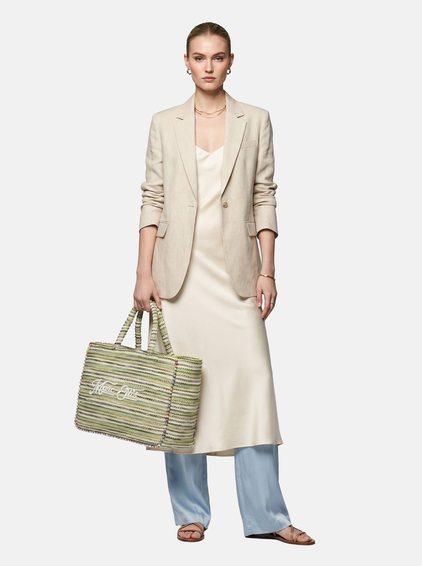 Buby L Indy 26 Borsa a mano Beige and Green
