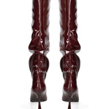 Stivale alto GLC62 | Bordeaux e Nero