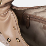 Mariah Studs Borsa a spalla Coffee