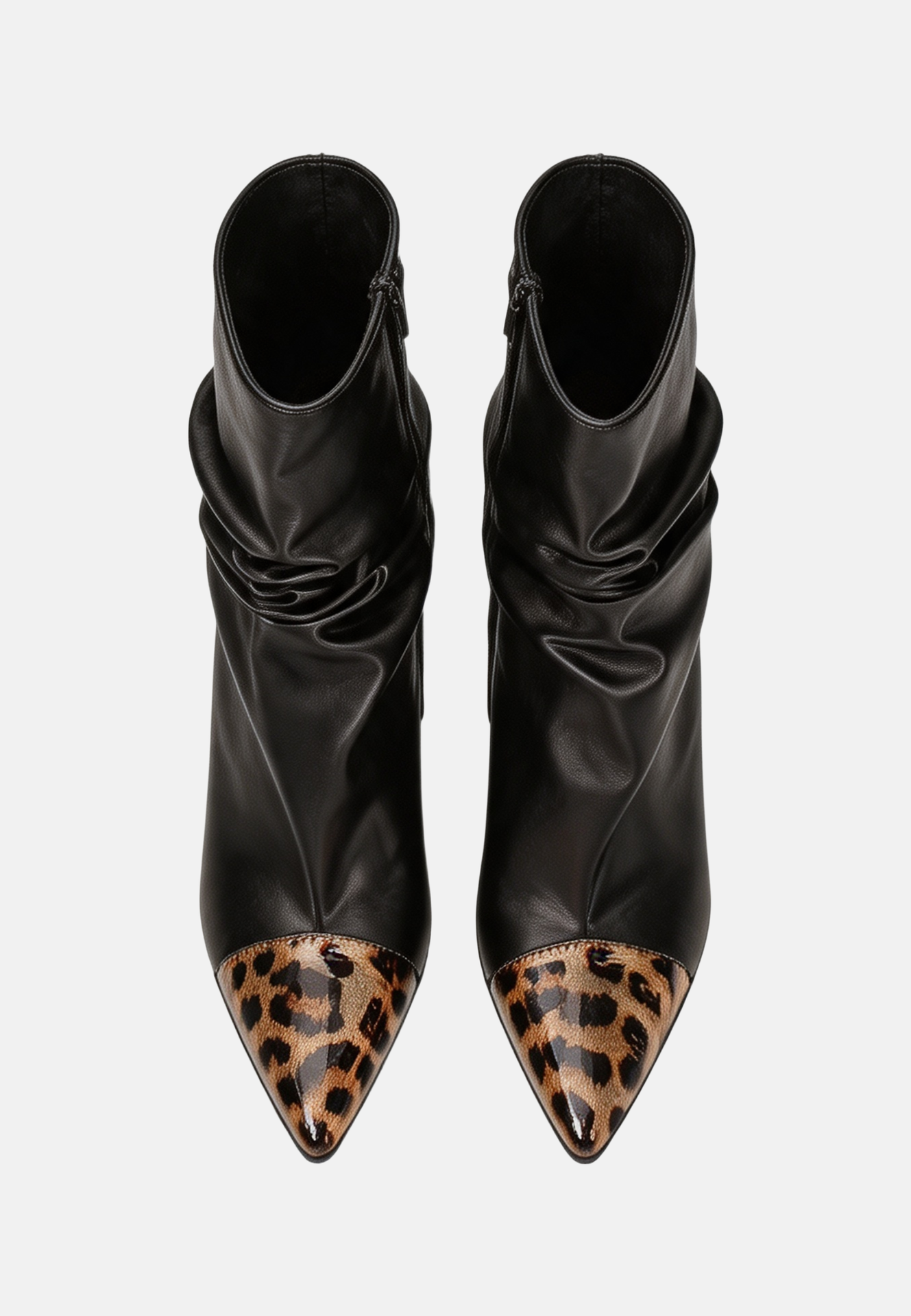 Stivaletto Black and Leopard