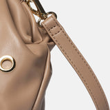Daphne Studs Borsa a spalla Brown