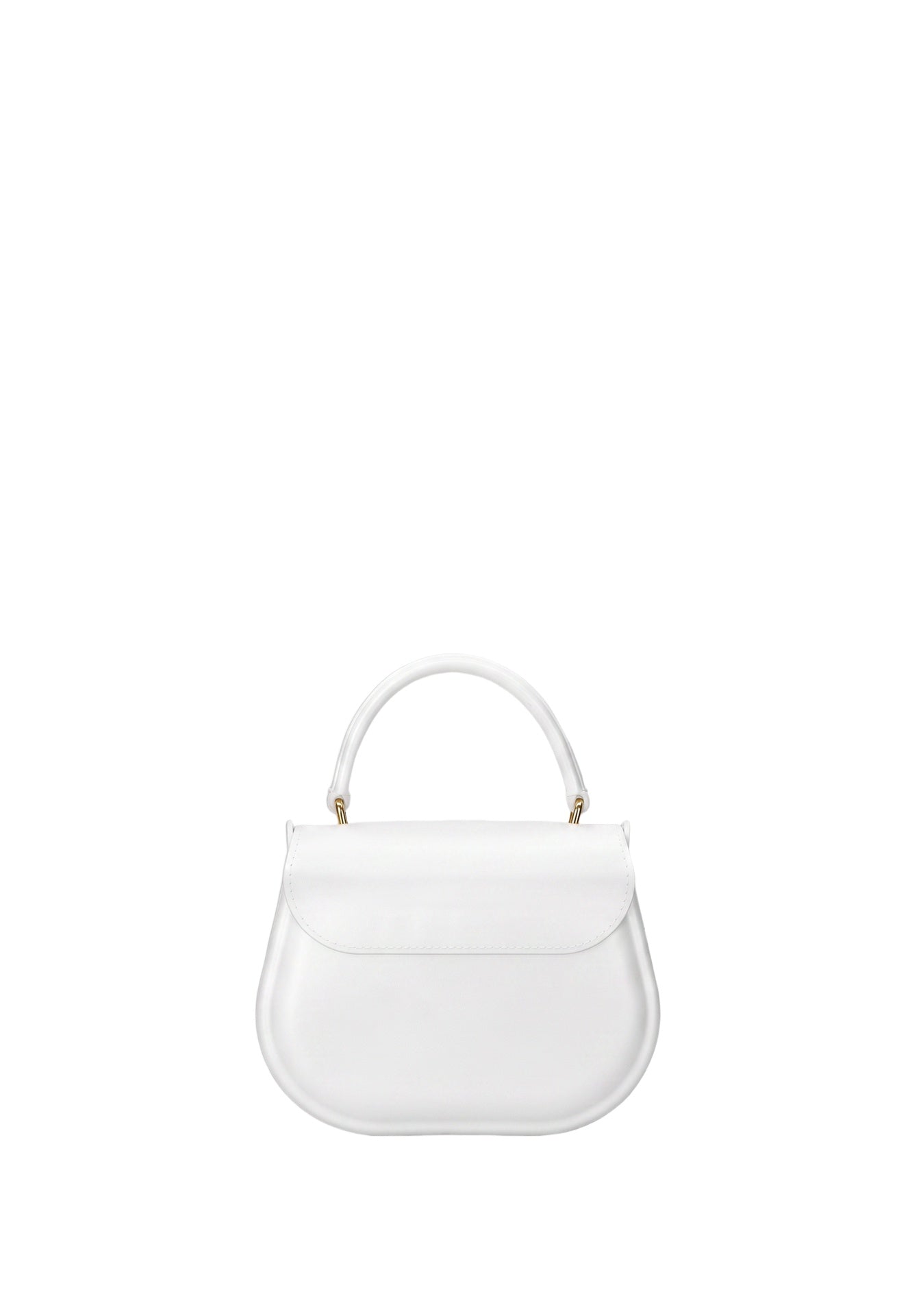 Flat Jelly 26 Borsa a mano Milky White and Light Gold