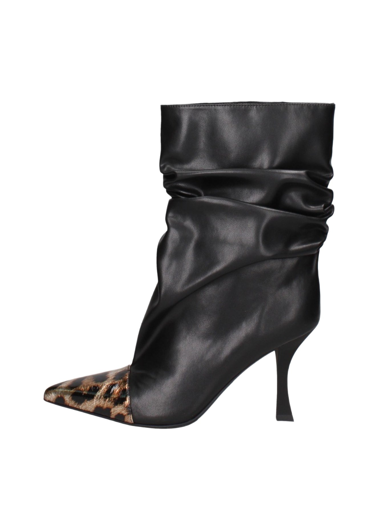 Stivaletto Black and Leopard
