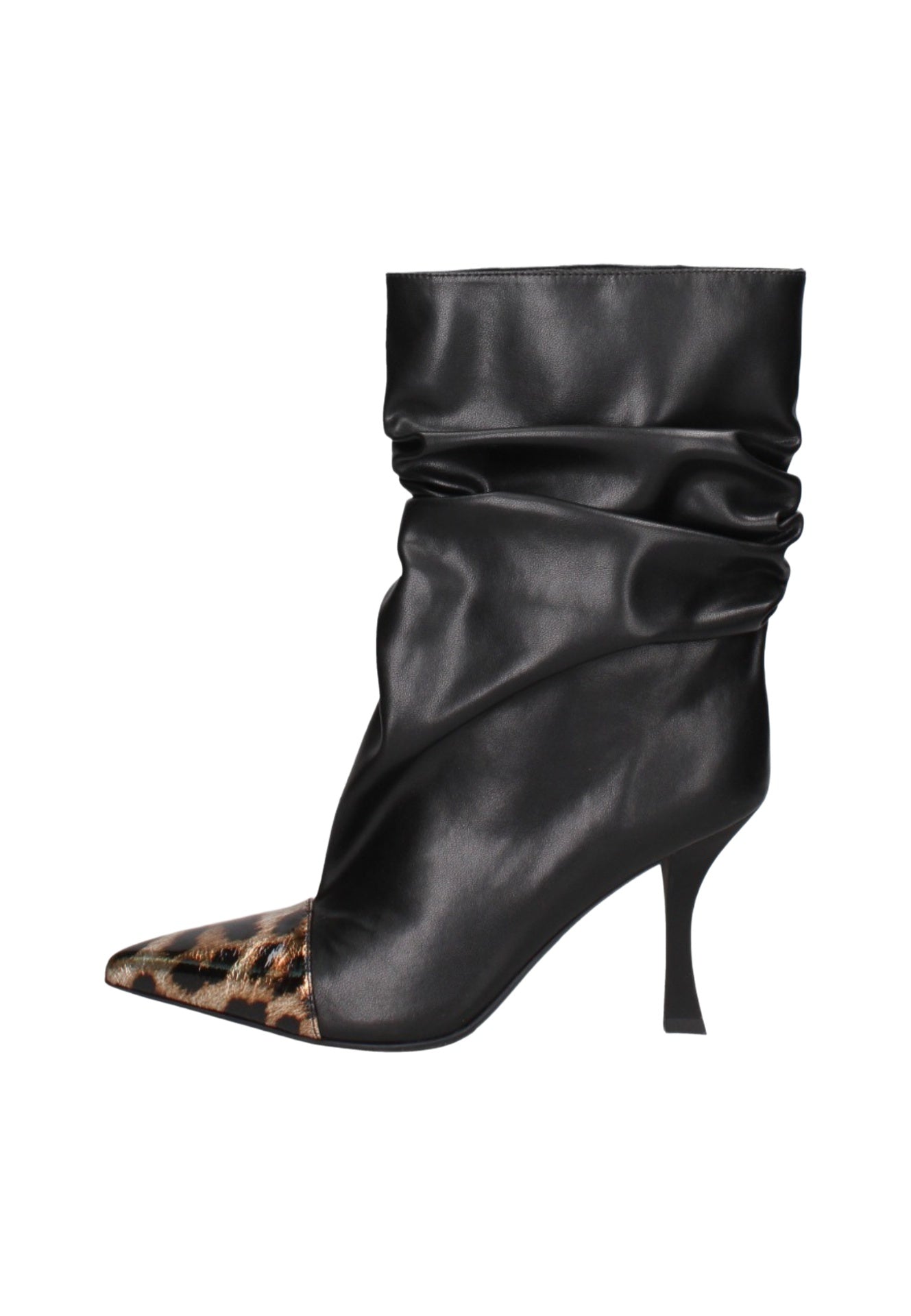 Stivaletto Black and Leopard