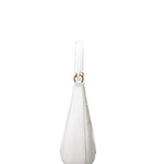 Flat Hero M Borsa a spalla Milky White and Light Gold