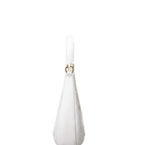 Flat Hero M Borsa a spalla Milky White and Light Gold