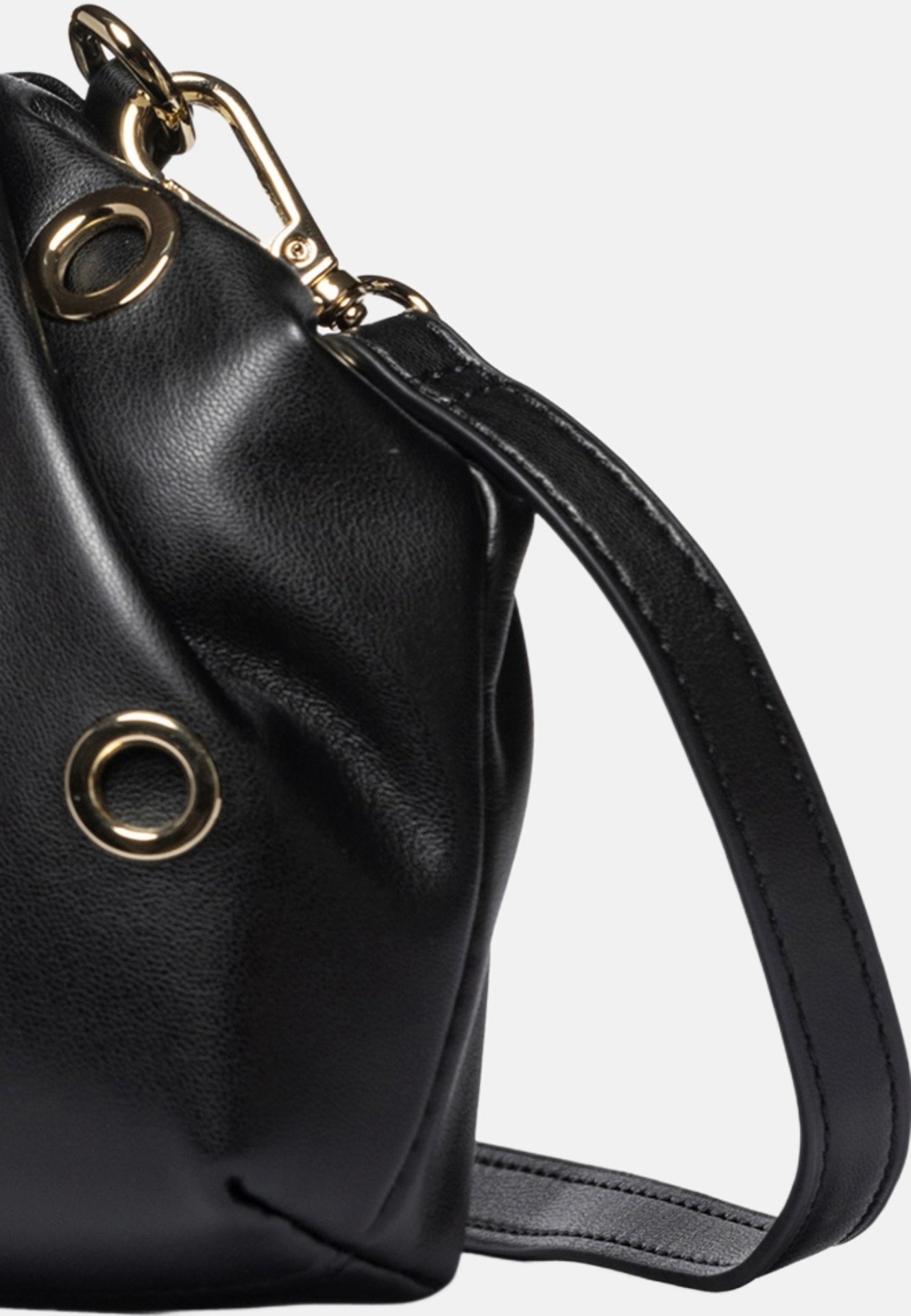 Daphne Studs Borsa a spalla Black and Gold