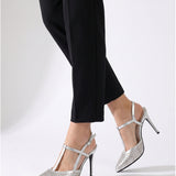 Scarpa con tacco MARC ELLIS | Argento