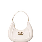 Flat Hero M Borsa a spalla Beige and Light Gold