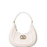 Flat Hero M Borsa a spalla Beige and Light Gold
