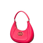 Flat Hero M Borsa a spalla Pink and Silver