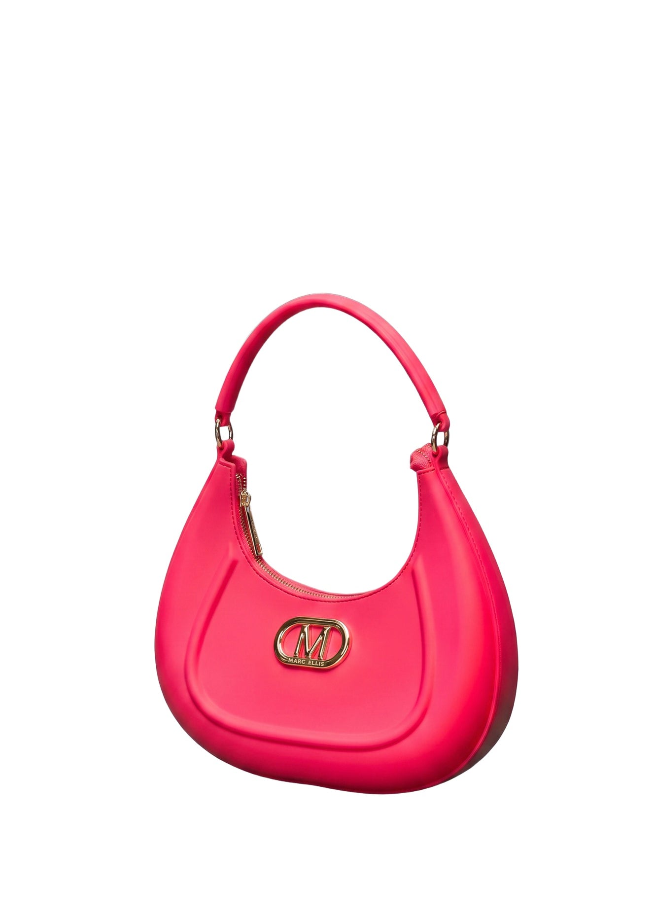 Flat Hero M Borsa a spalla Pink and Silver
