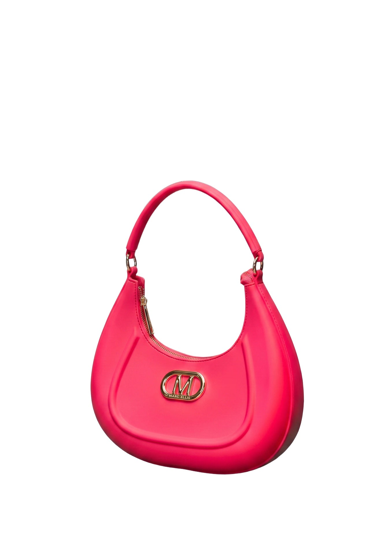 Flat Hero M Borsa a spalla Pink and Silver