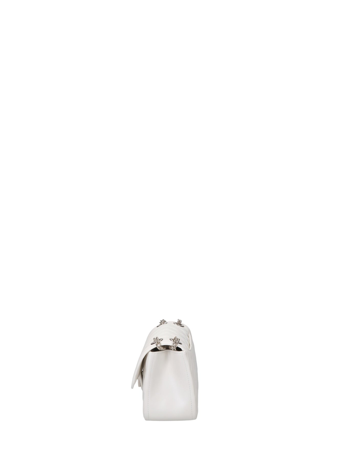 Flat Falcon Xs . Borsa a mano Milky White and Gold
