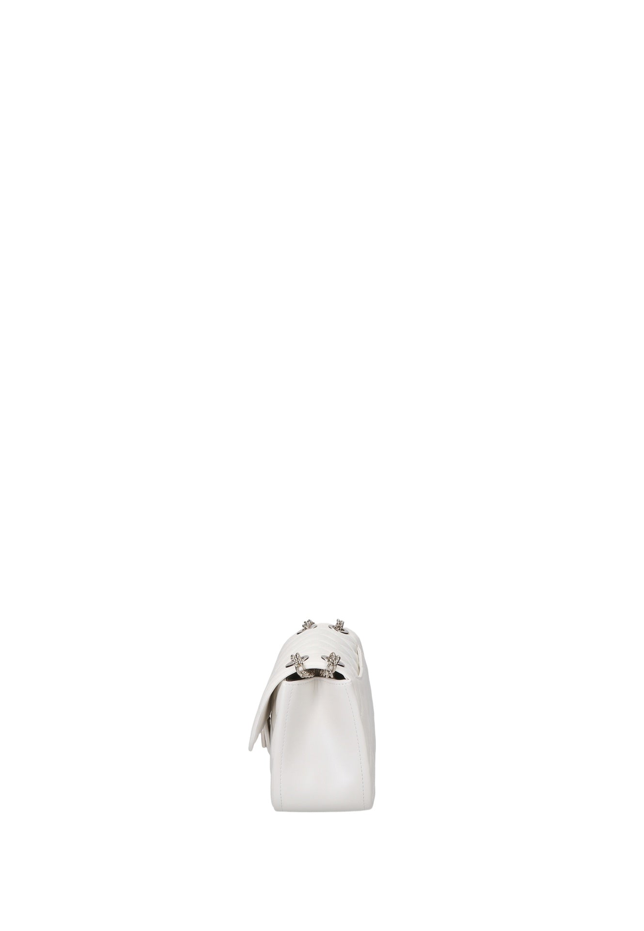 Flat Falcon Xs . Borsa a mano Milky White and Gold