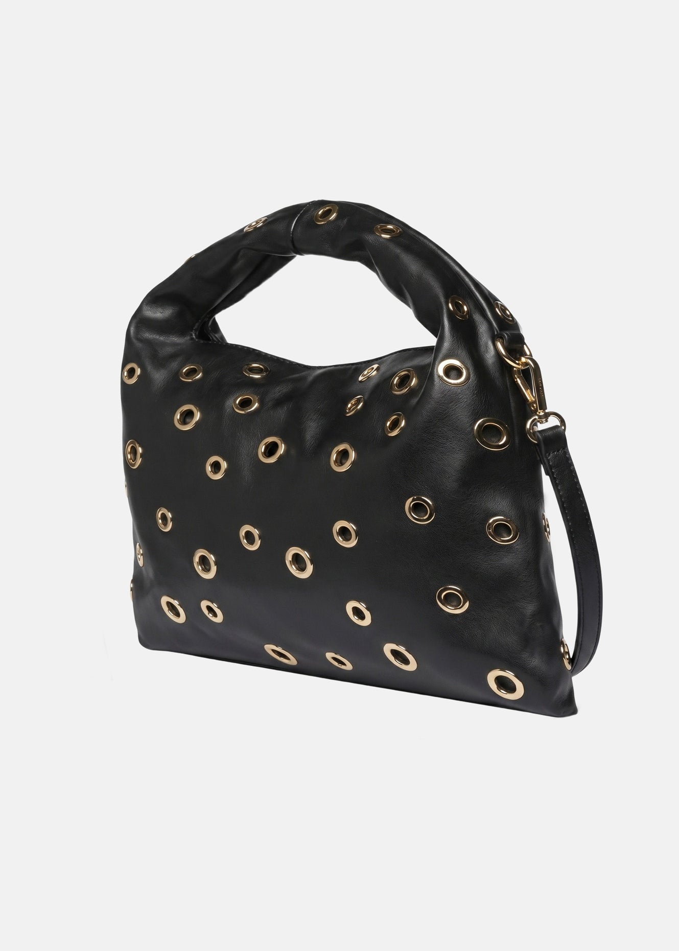 Elizabeth Studs Borsa a spalla Black and Gold