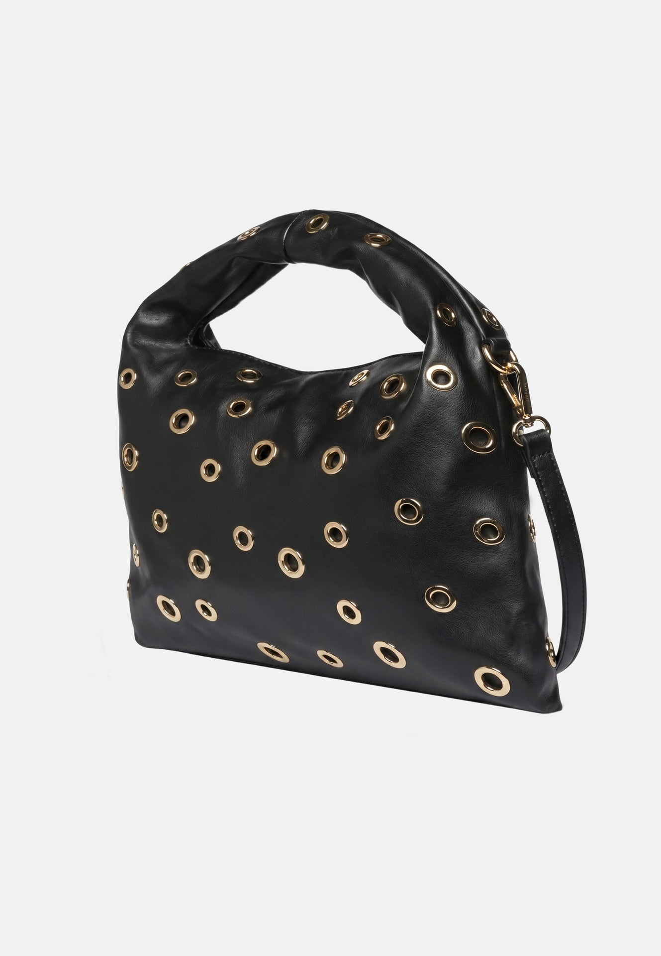 Elizabeth Studs Borsa a spalla Black and Gold