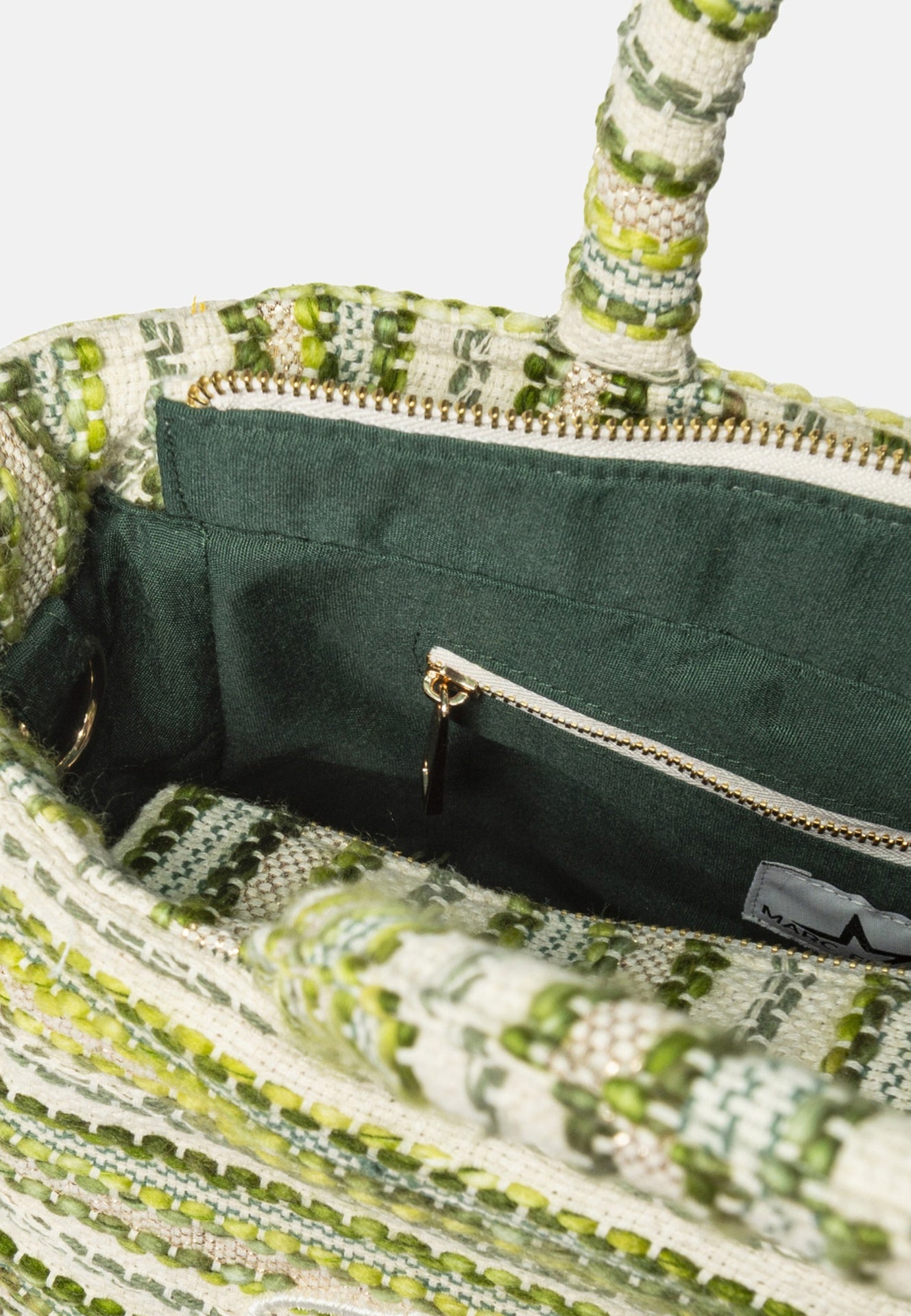 Buby S Indy 26 Borsa a mano Beige and Green