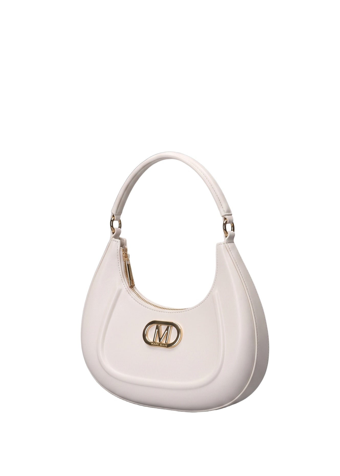 Flat Hero M Borsa a spalla Beige and Light Gold