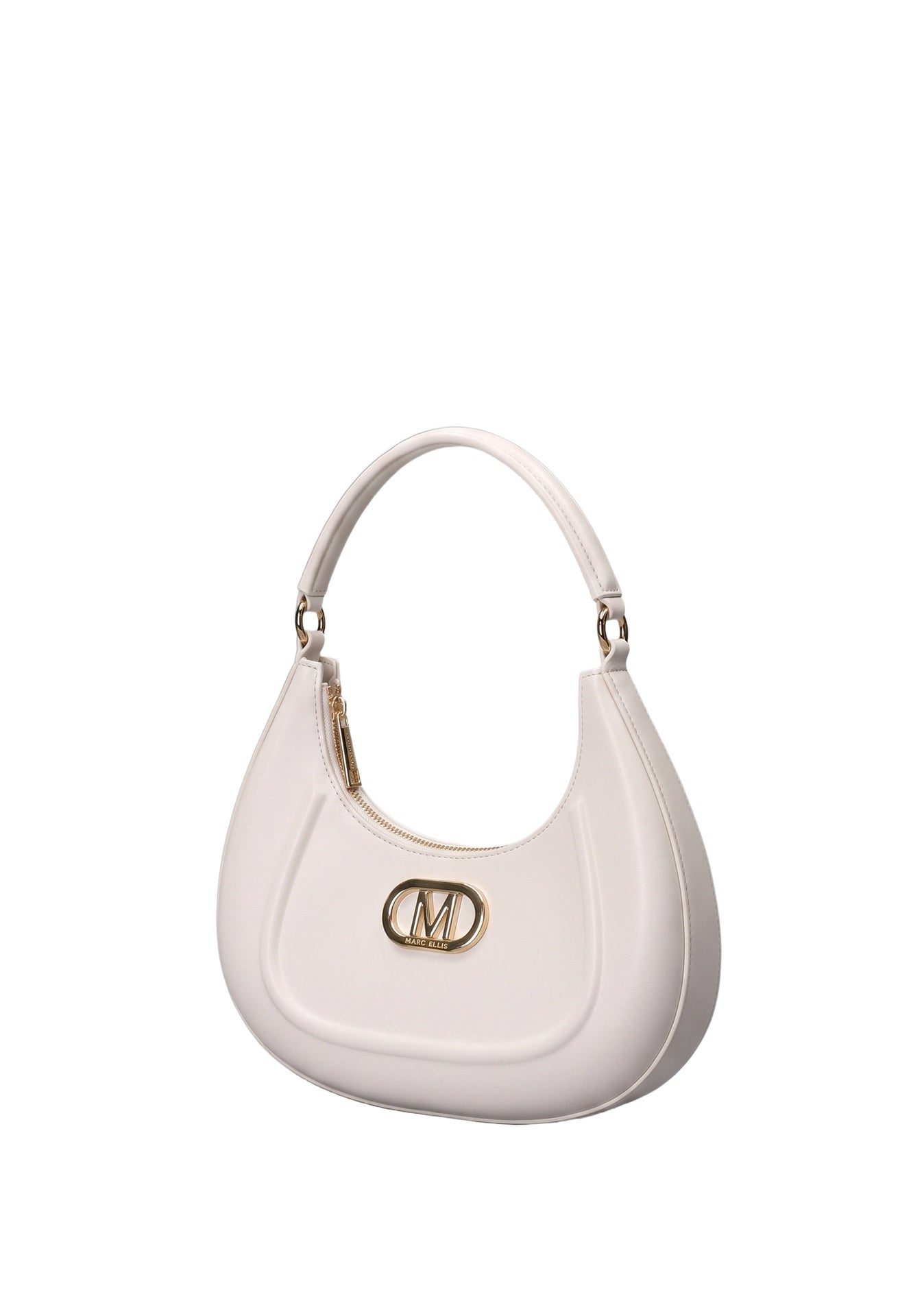 Flat Hero M Borsa a spalla Beige and Light Gold