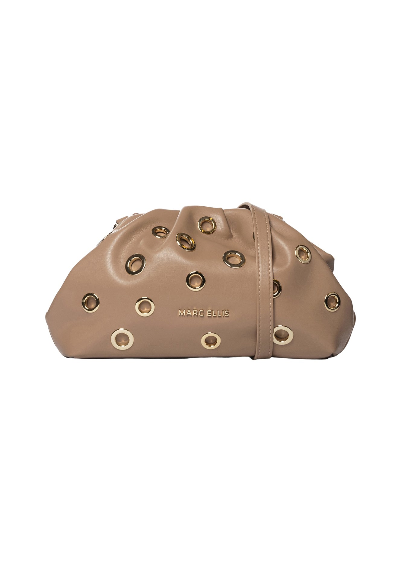 Daphne Studs Borsa a spalla Brown