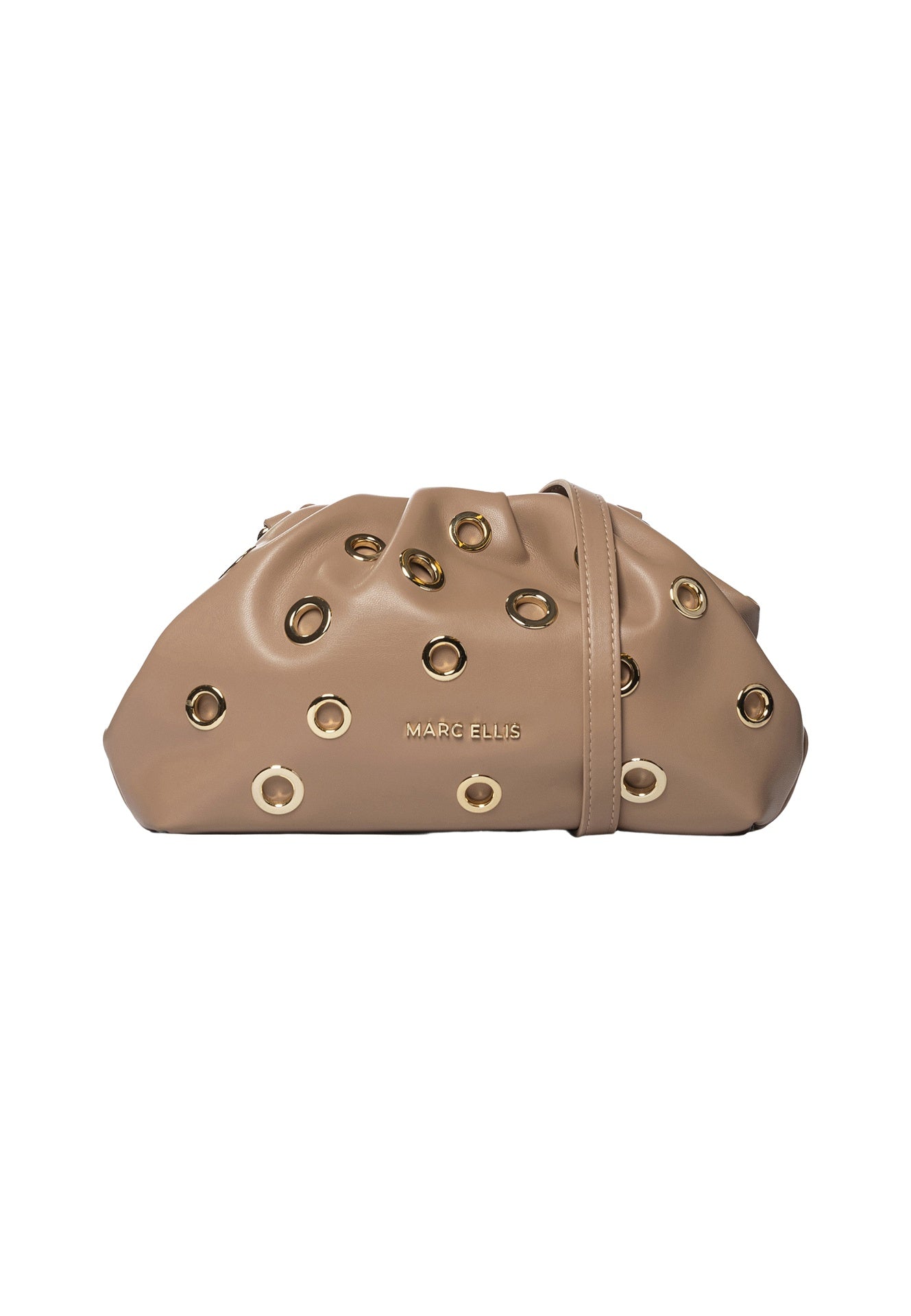 Daphne Studs Borsa a spalla Brown