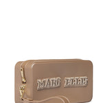 Flat Sponge Cm Borsa a mano Brown and Light Gold