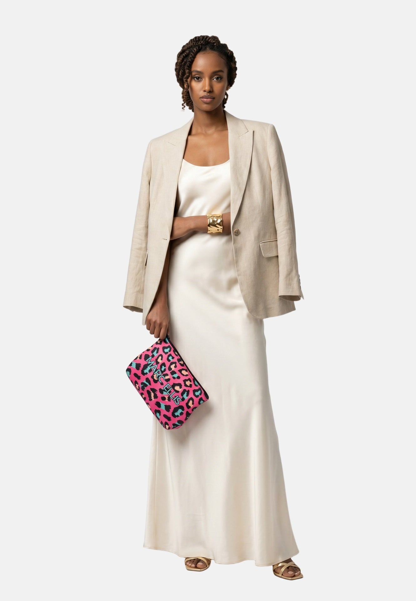 Buby P. Leopard Borsa a mano Light Pink