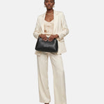 April Macro Lt Borsa a spalla Black and Silver