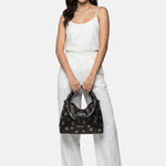 Elizabeth Studs Borsa a spalla Black and Gold