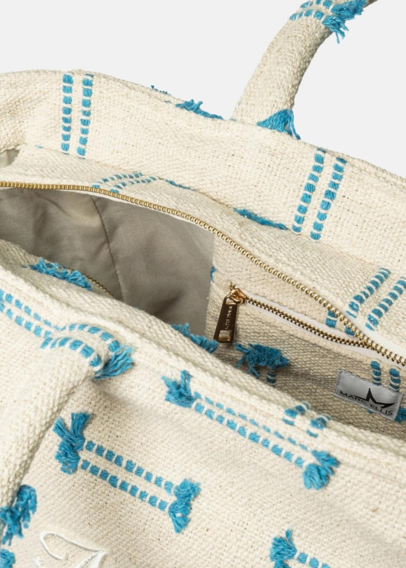 Buby L Indy 26 Borsa a mano Beige and Blue