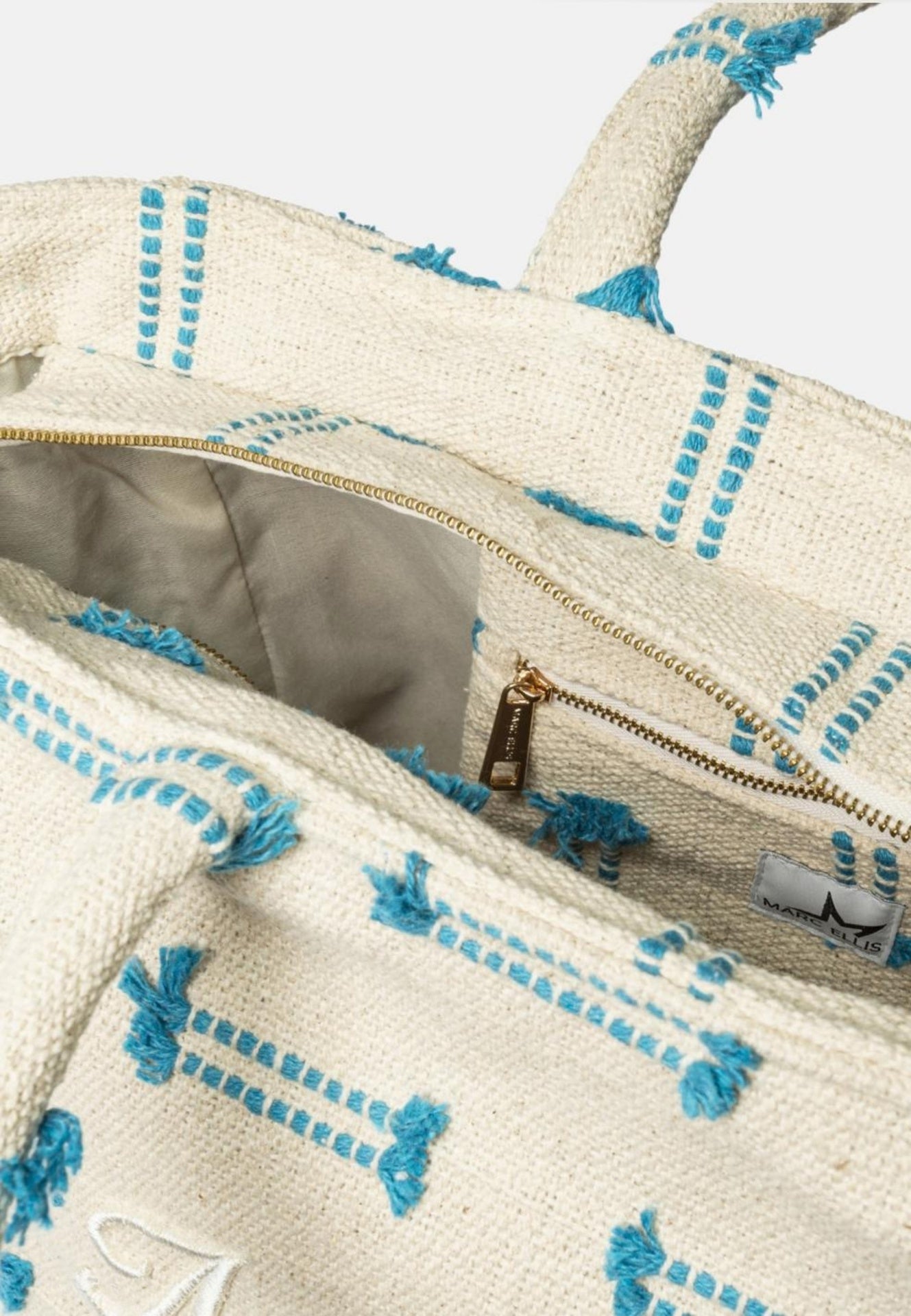 Buby L Indy 26 Borsa a mano Beige and Blue